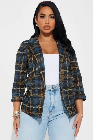 All For Show Blazer - Blue