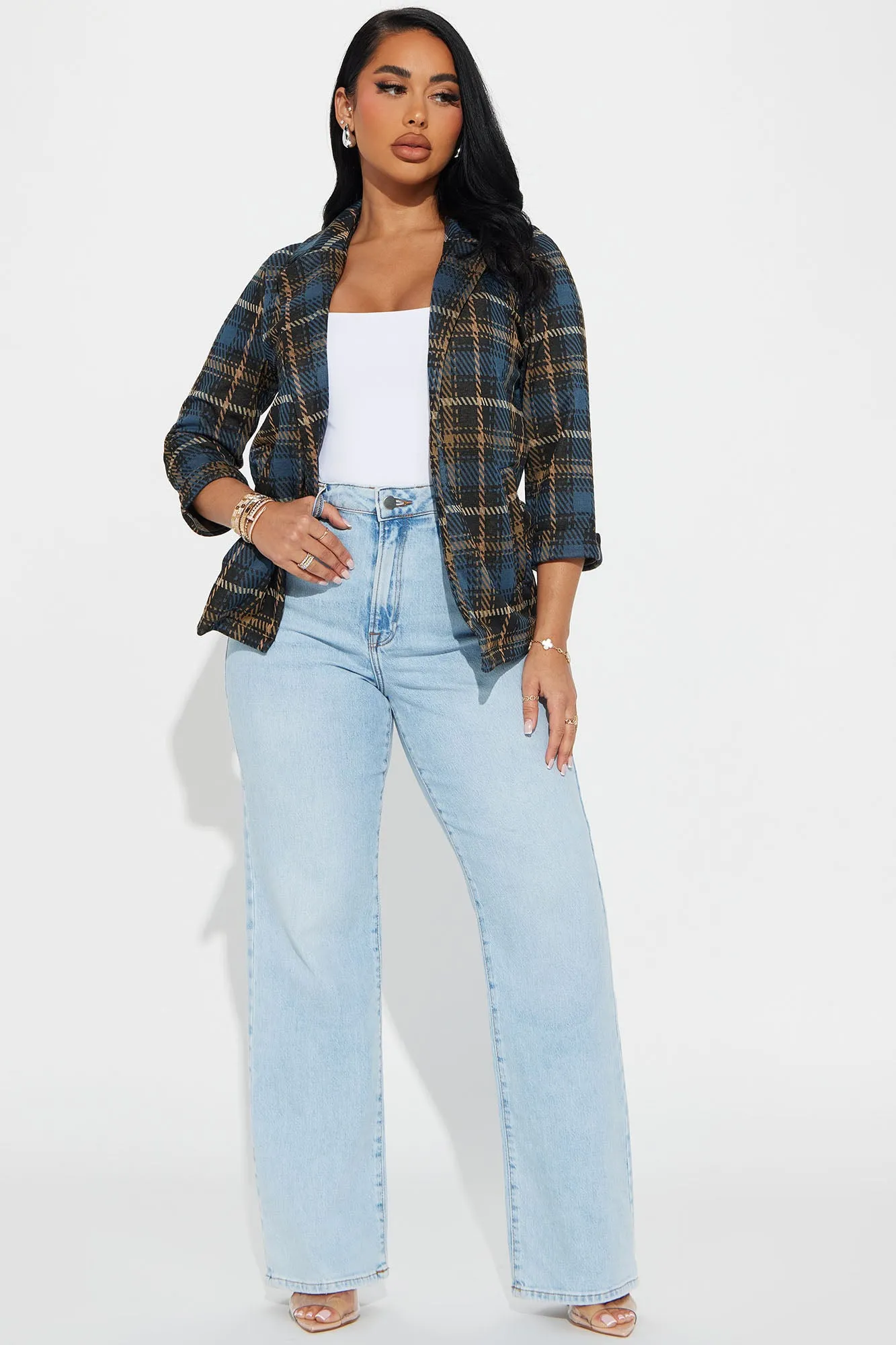 All For Show Blazer - Blue