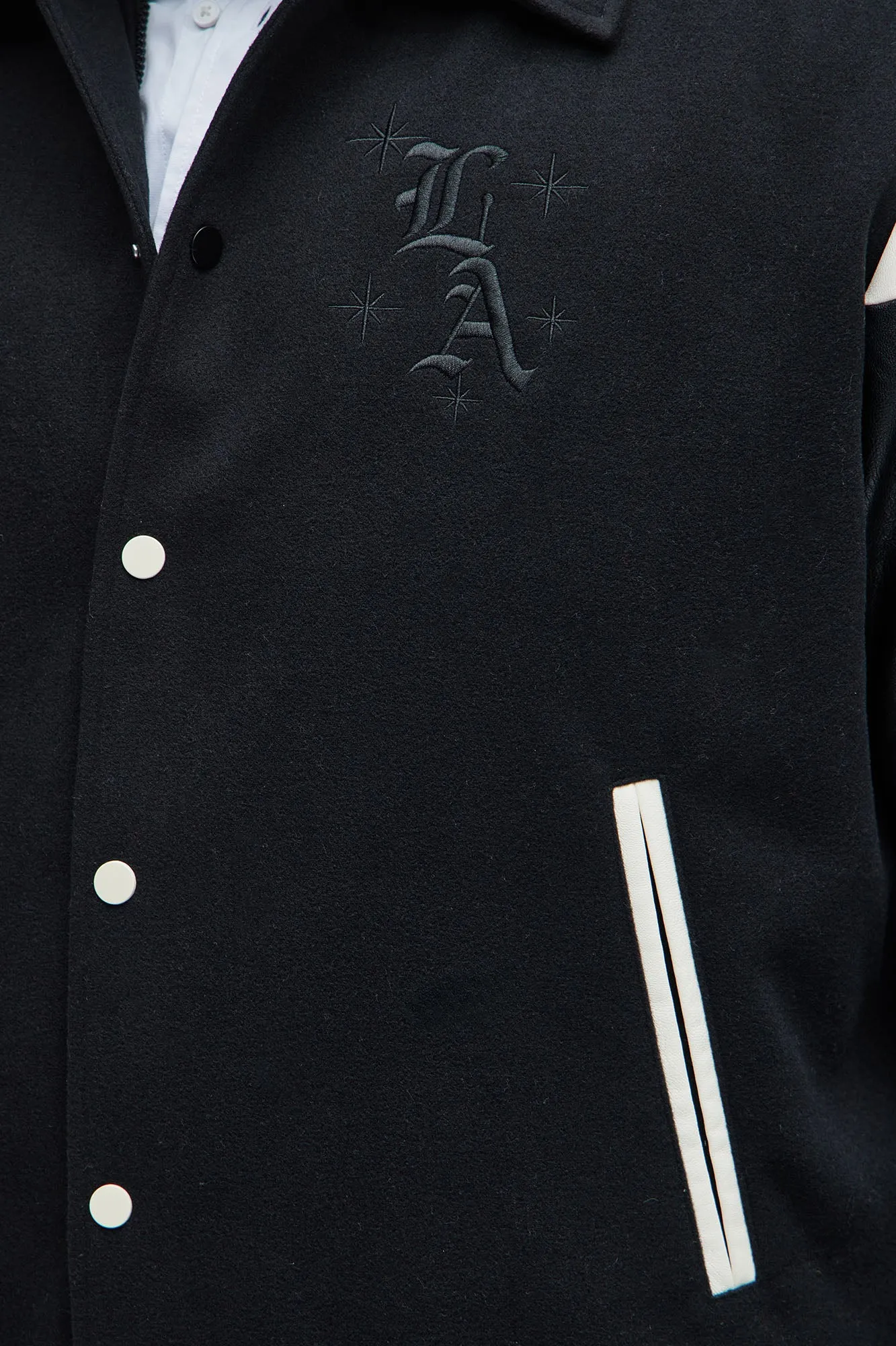 Angel Varsity Jacket - Black
