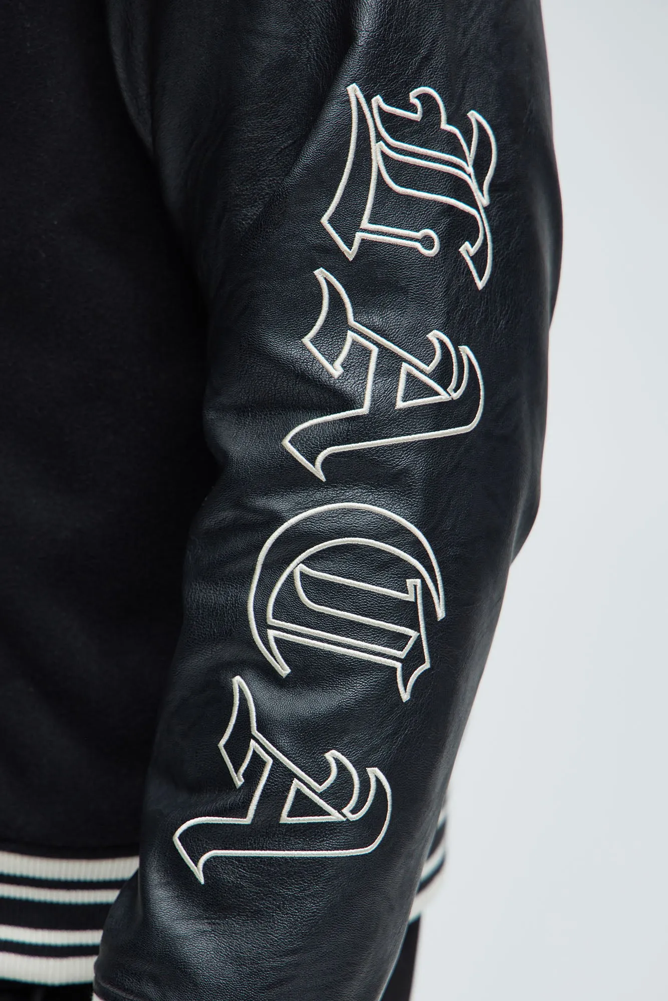 Angel Varsity Jacket - Black