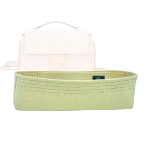 Bag Organizer for Fendi Baguette Chain Midi - Premium Felt Purse Handbag Insert Liner Shaper (Handmade) Soft Structure Support