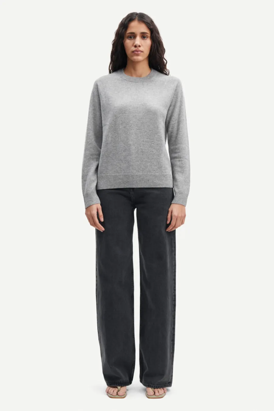 Boston O Neck 6304 Grey Melange
