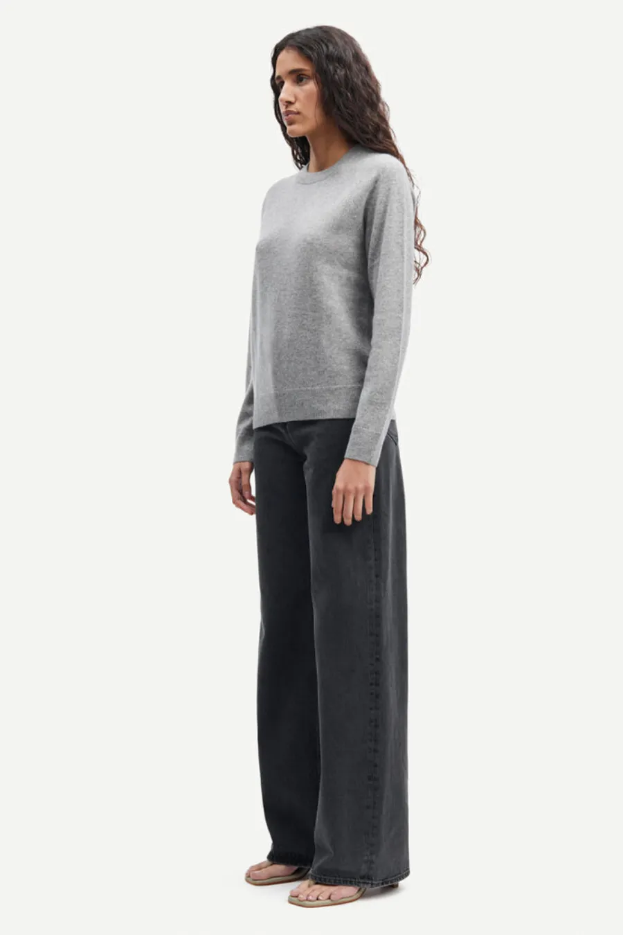 Boston O Neck 6304 Grey Melange