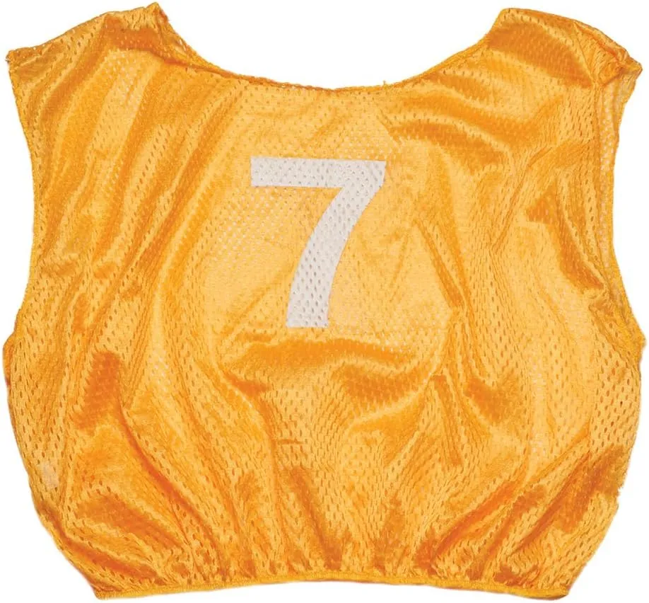 Champion Sports unisex-adult Mesh Practice Scrimmage Vest Regular and Numbered (Youth and Adult) - Pack of 12