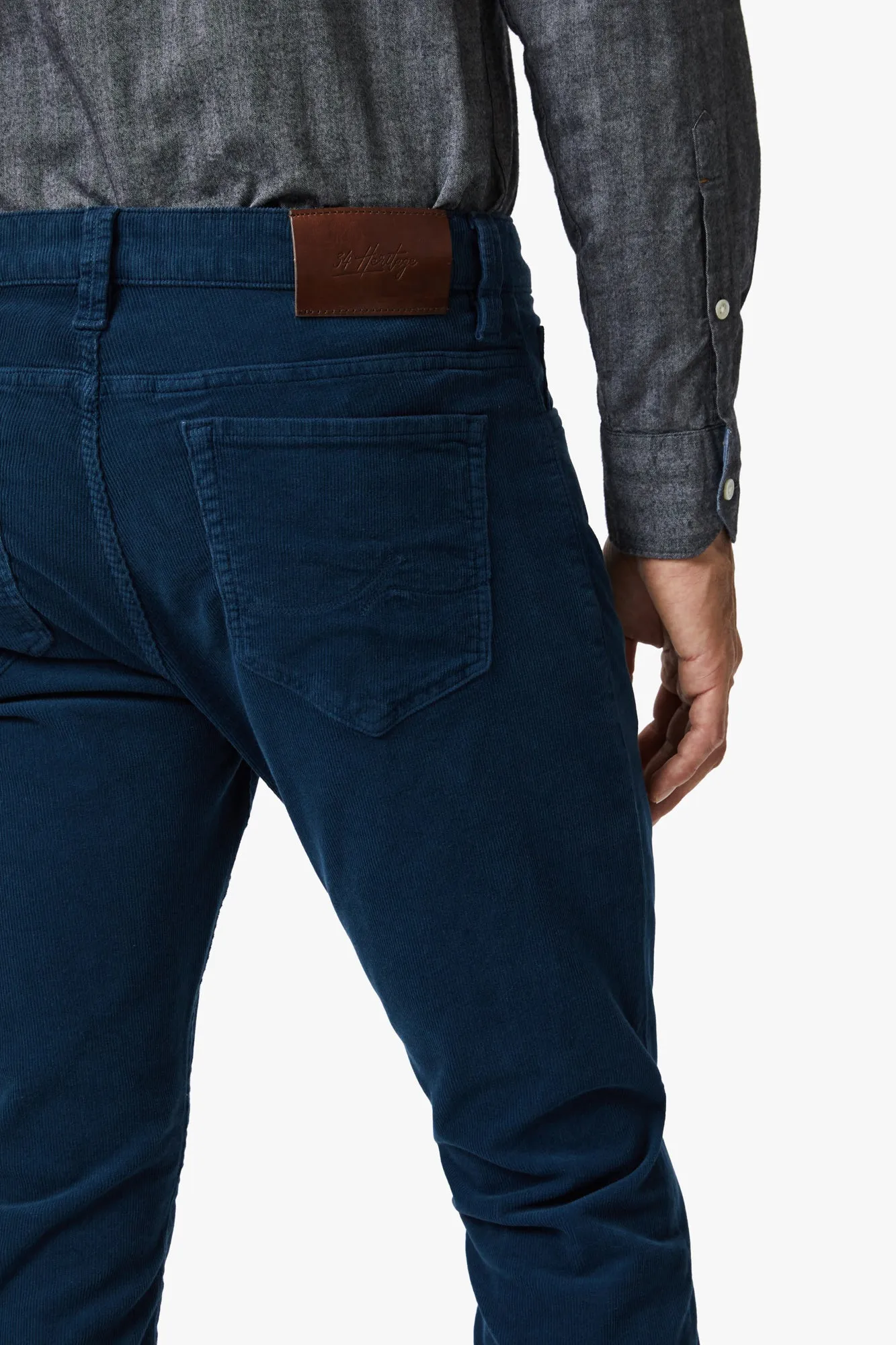 Cool Tapered Leg Pants In Azure Cord