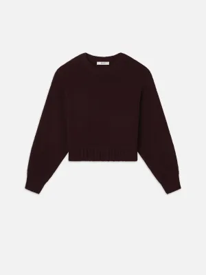 Dolman Crew Sweater -- Burgundy