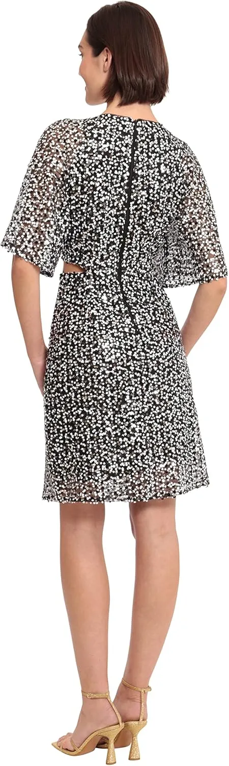 Donna Morgan Women's Holiday Sequin Dress Event Occasion Cocktail Party Guest of