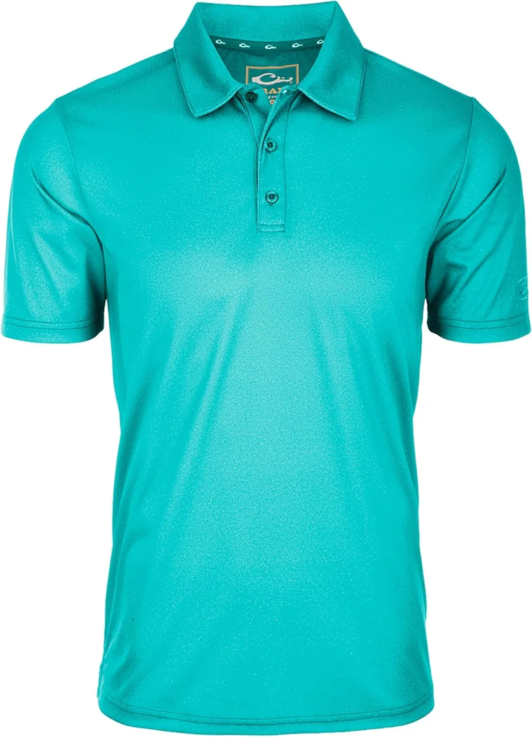 Drake Waterfowl Men's Performance Heather Short Sleeve Polo Shirt - Moisture-Wicking Quick Dry UPF Sun Protective Active Tee