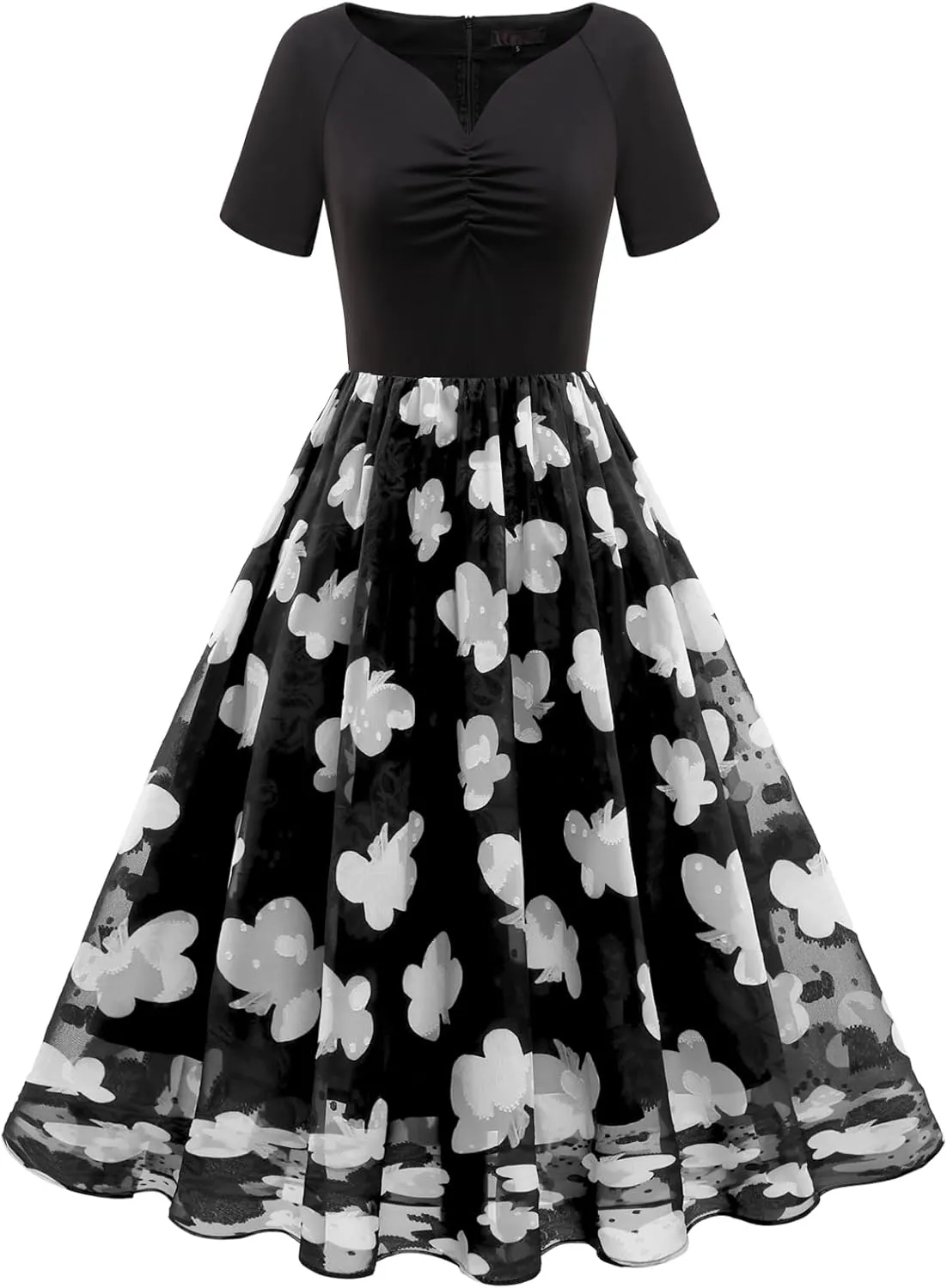 DRESSTELLS Women's Cocktail Dress Formal Wedding Guest Church Graduation Party Aline Midi Dresses
