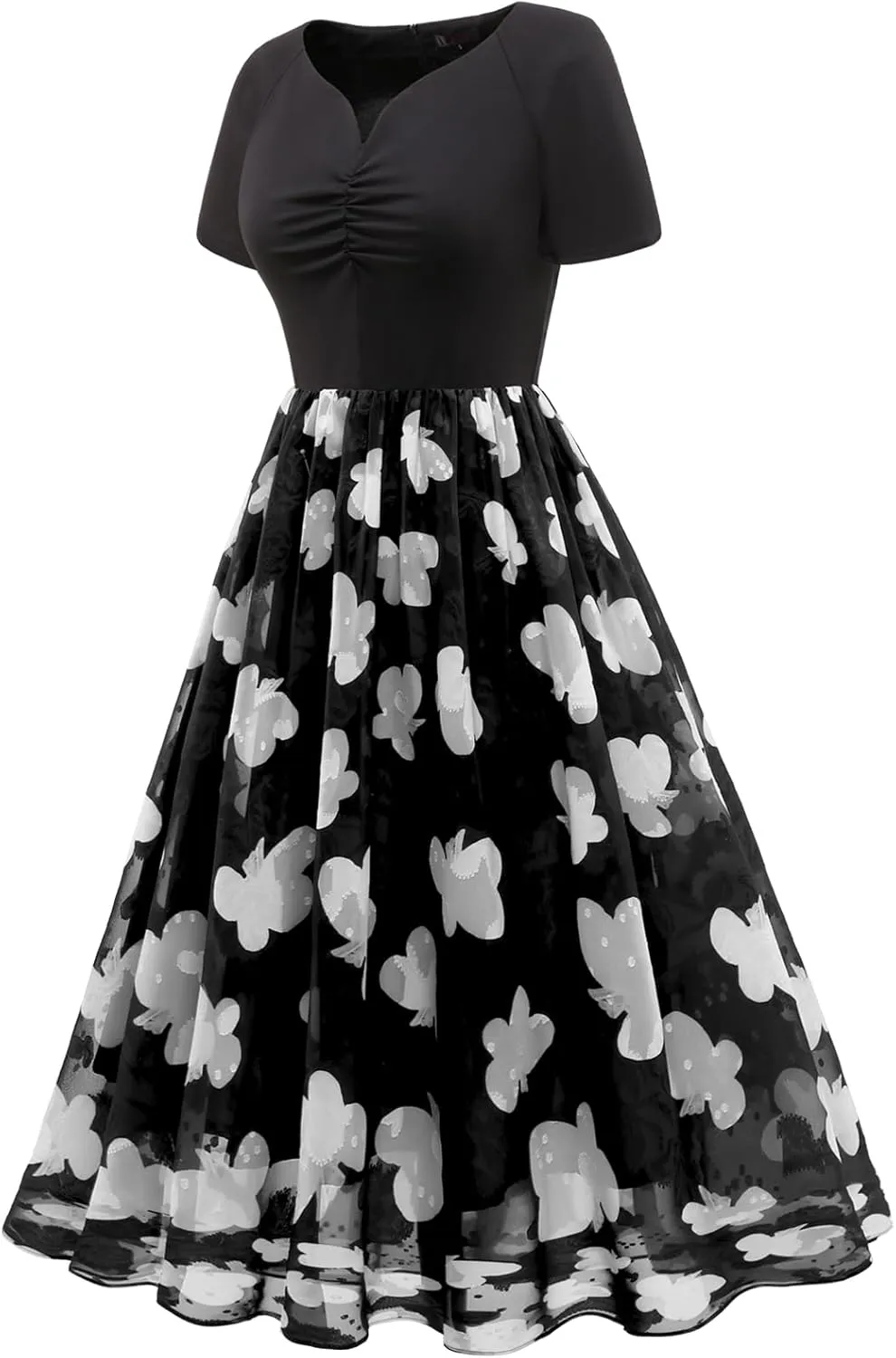 DRESSTELLS Women's Cocktail Dress Formal Wedding Guest Church Graduation Party Aline Midi Dresses