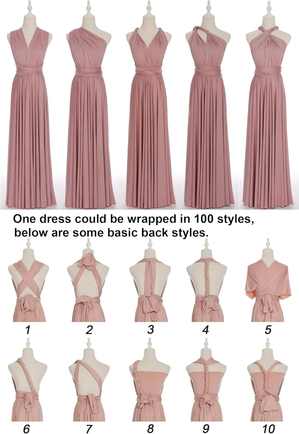 Edaydress Convertible Warp Maxi Dress Multi Way Wear Party Wedding Bridesmaid Long Dresses