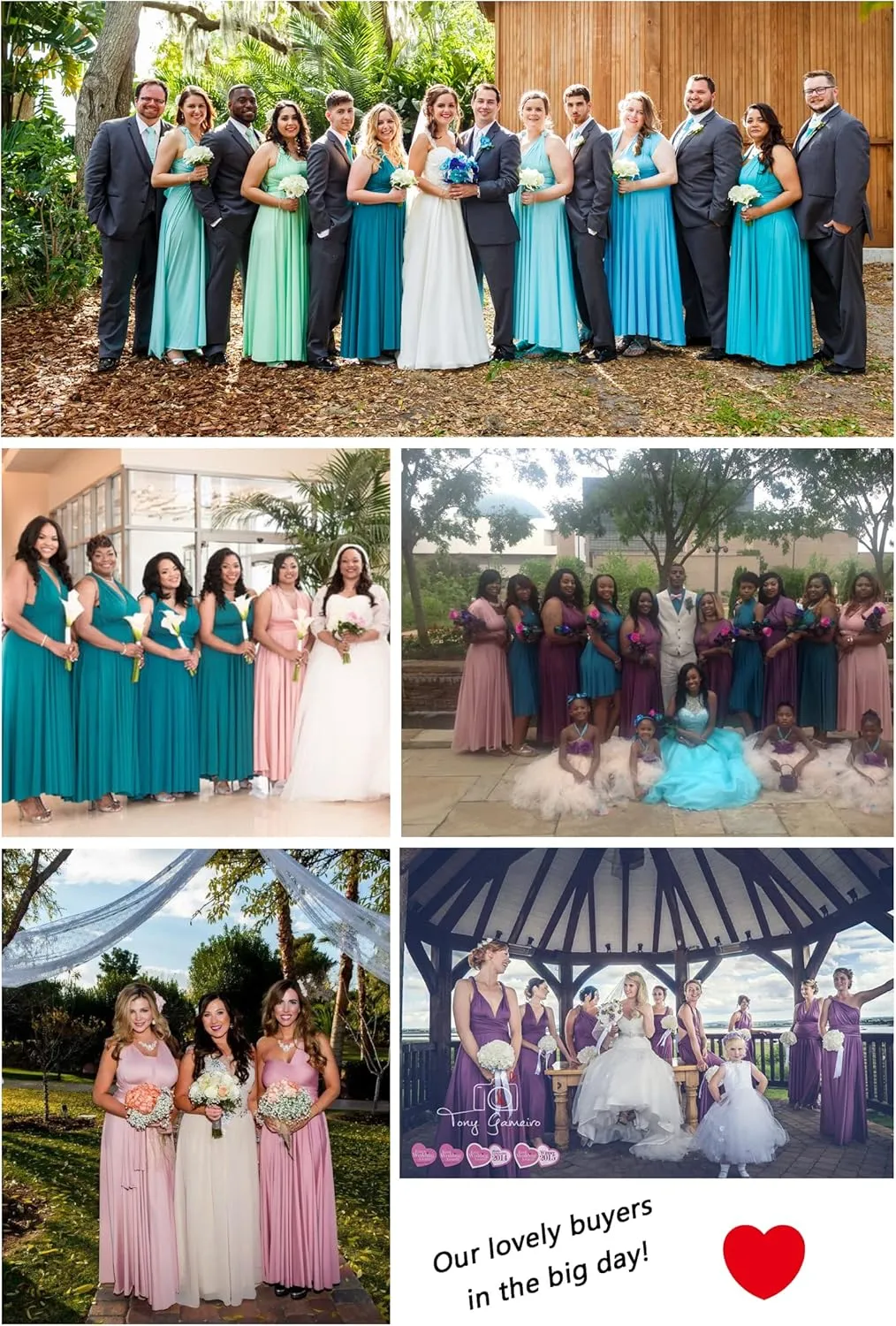 Edaydress Convertible Warp Maxi Dress Multi Way Wear Party Wedding Bridesmaid Long Dresses