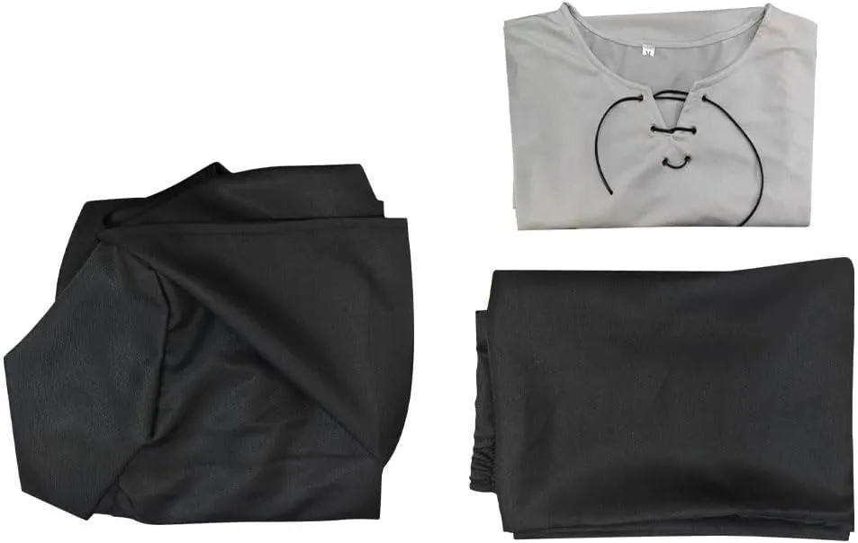 Eren Yeager Cosplay Costume Black Cloak Shirt Pants Full Set for Halloween Party