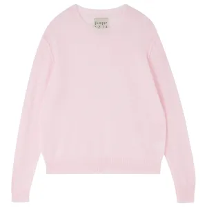 JUMPER 1234~ Distresses cashmere crewneck