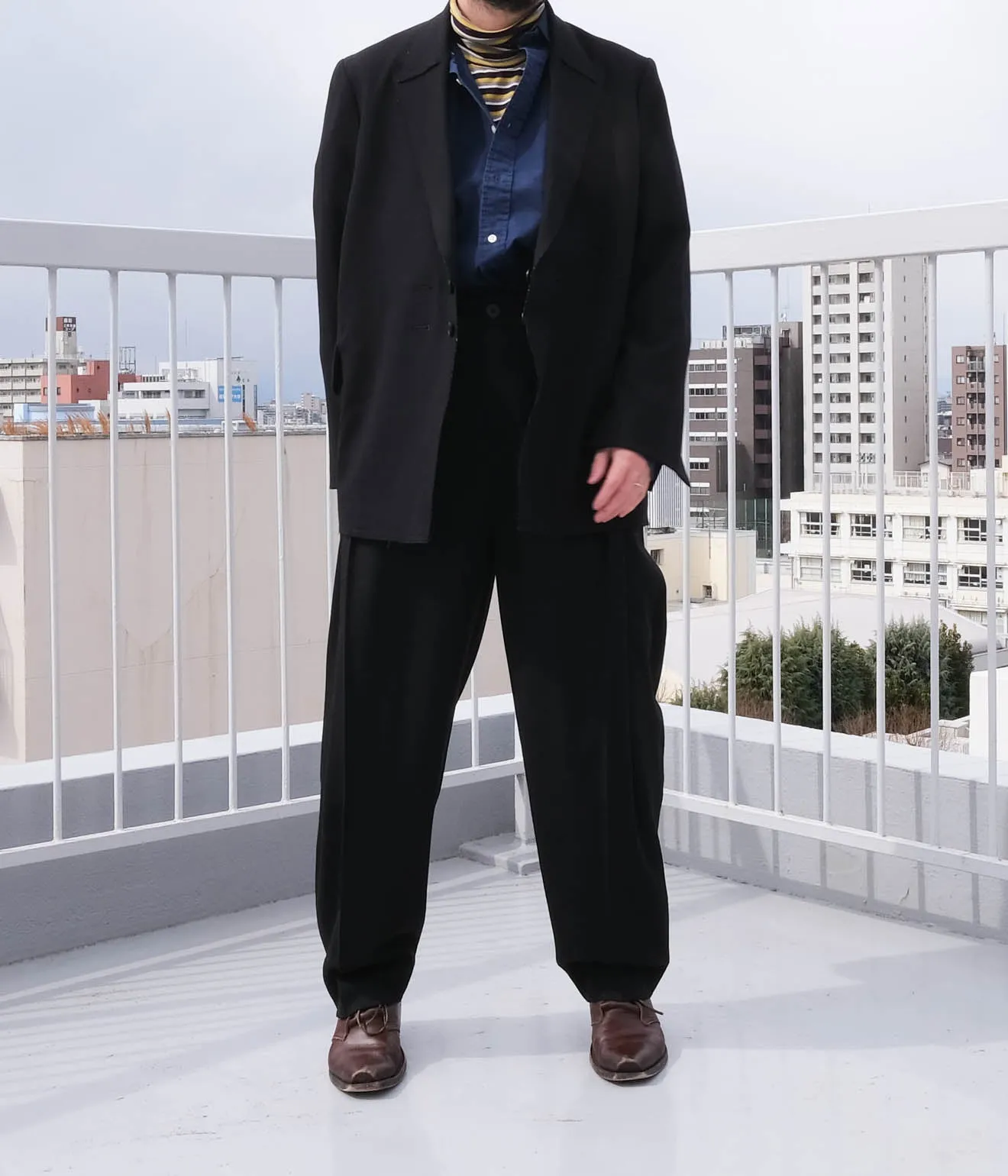 Lea Boberg "R.P.L. BLAZER" (Black Wool Crepe)