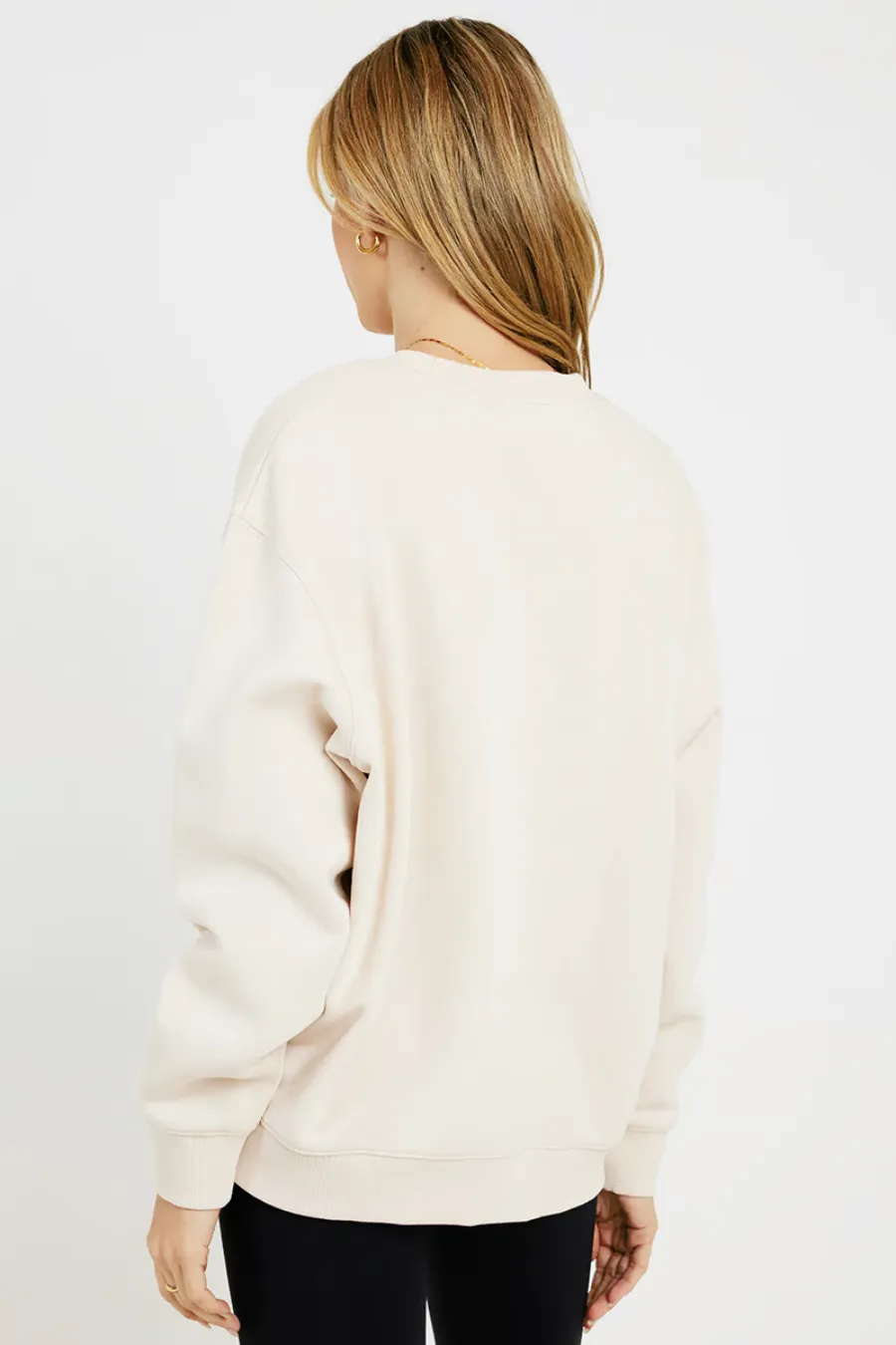 Letters From NY Relaxed Sweater Parchment