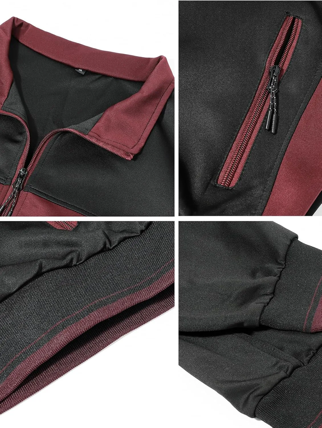 Litteking Men's Tracksuits 2 Piece Outfit Casual Long Sleeve Sweat Suit Set Full Zipper Sports Jogging Suits