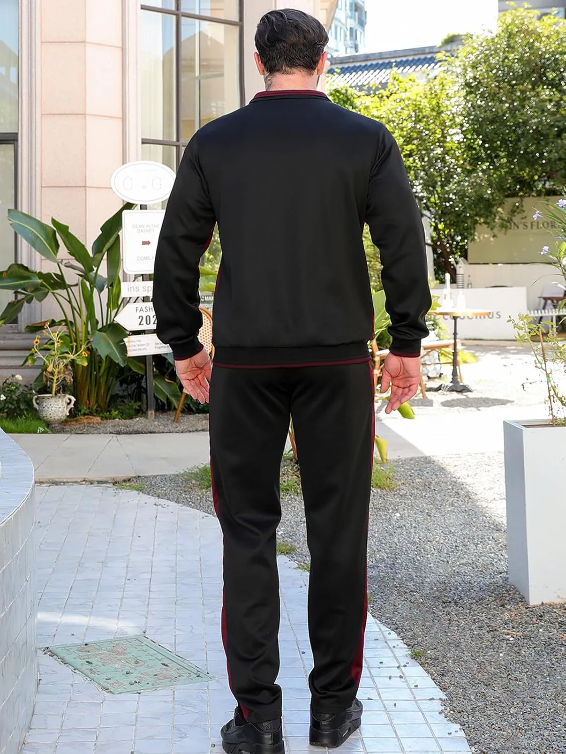 Litteking Men's Tracksuits 2 Piece Outfit Casual Long Sleeve Sweat Suit Set Full Zipper Sports Jogging Suits