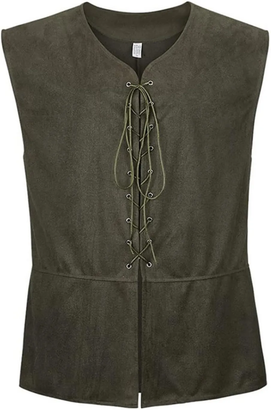 LMYOVE Men's Medieval Renaissance Vest, Steampunk Waistcoat Costume, Pirate Gothic Waistcoat