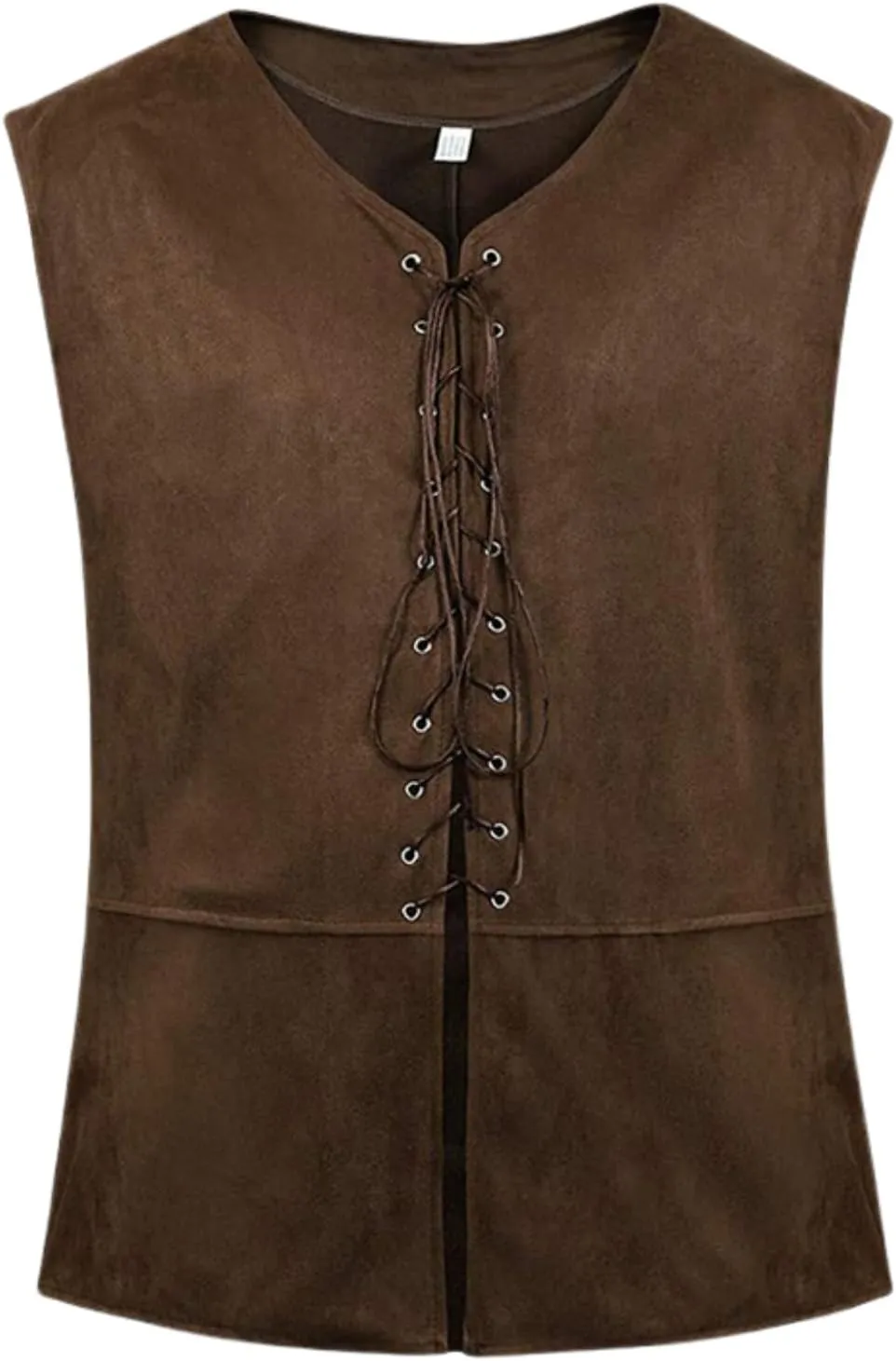 LMYOVE Men's Medieval Renaissance Vest, Steampunk Waistcoat Costume, Pirate Gothic Waistcoat
