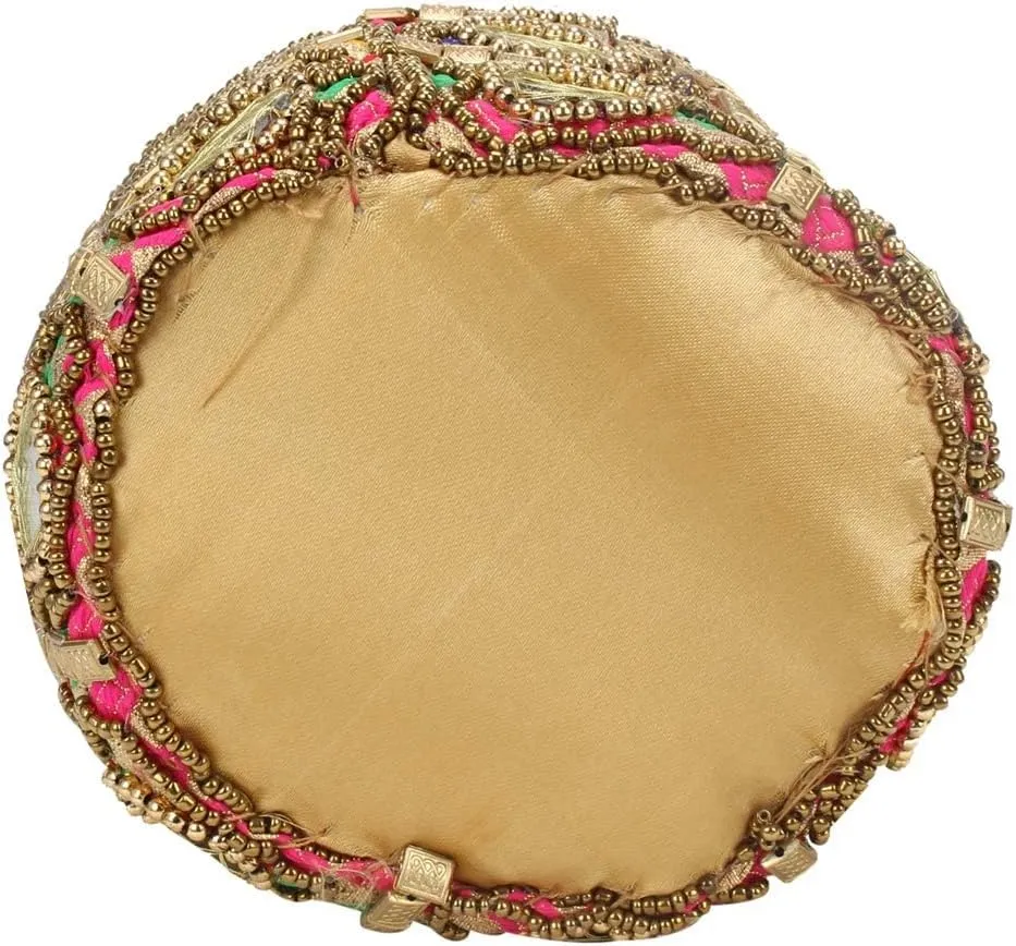 LONGING TO BUY Women's Mirror Potli Bag
