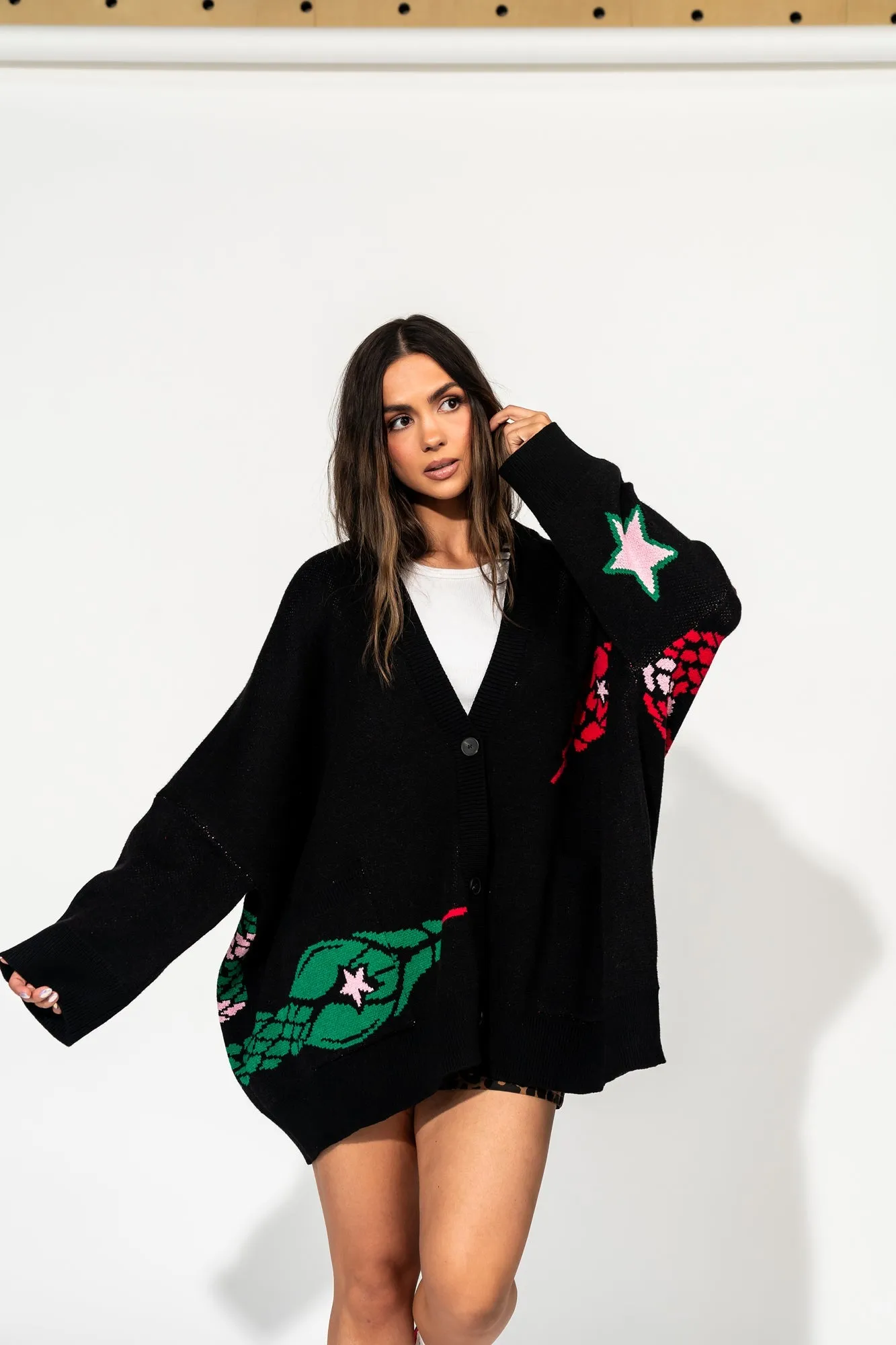 Look What You Made Me Do Oversized Snake Cardigan *RESTOCKED*