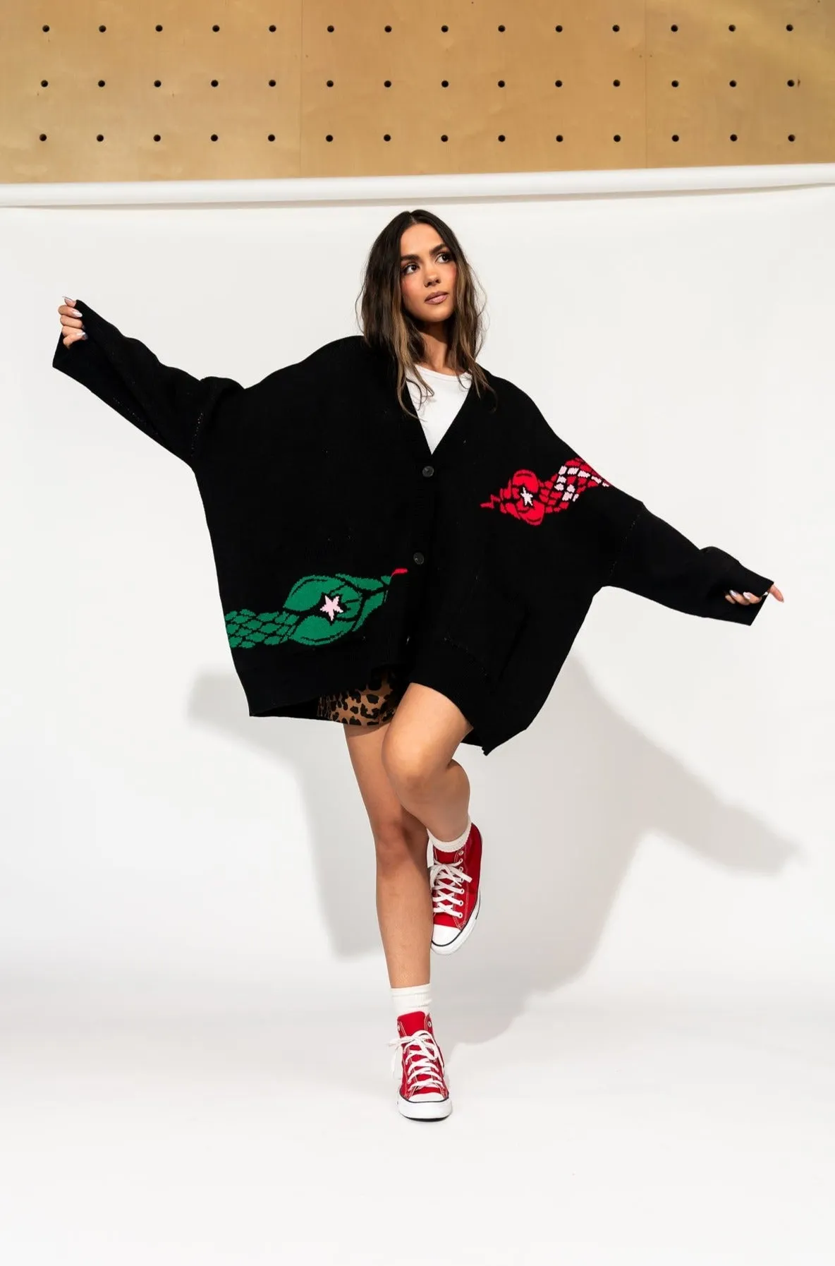 Look What You Made Me Do Oversized Snake Cardigan *RESTOCKED*