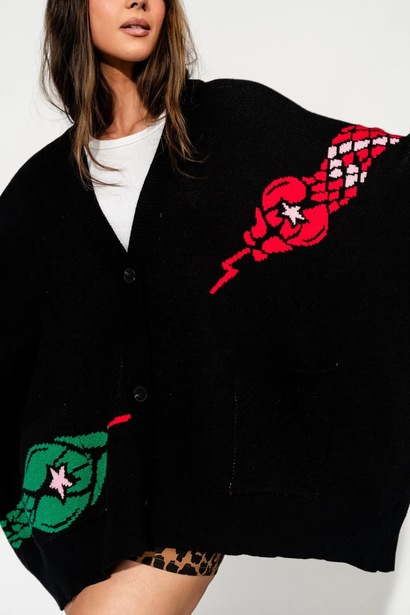 Look What You Made Me Do Oversized Snake Cardigan *RESTOCKED*