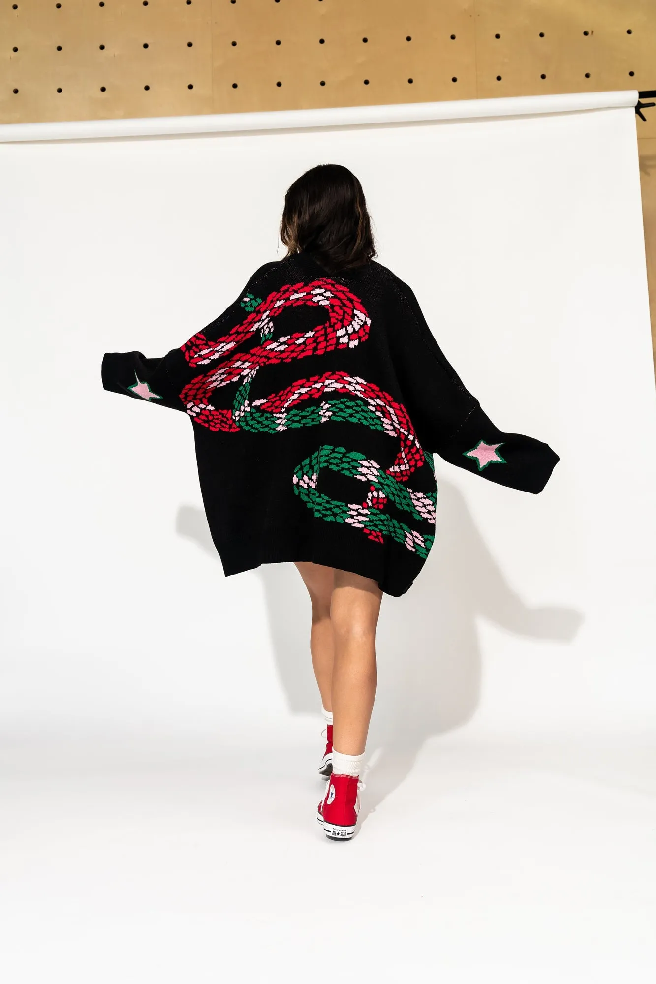 Look What You Made Me Do Oversized Snake Cardigan *RESTOCKED*