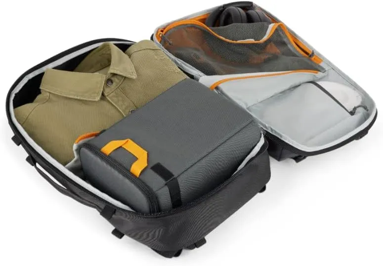 Lowepro Trekker Lite Bp 250, Camera Backpack, with Removable Camera Insert, with Accessory Strap System, Camer Bag for Mirrorless Camera, Compatible with Sony Alpha 7, Grey