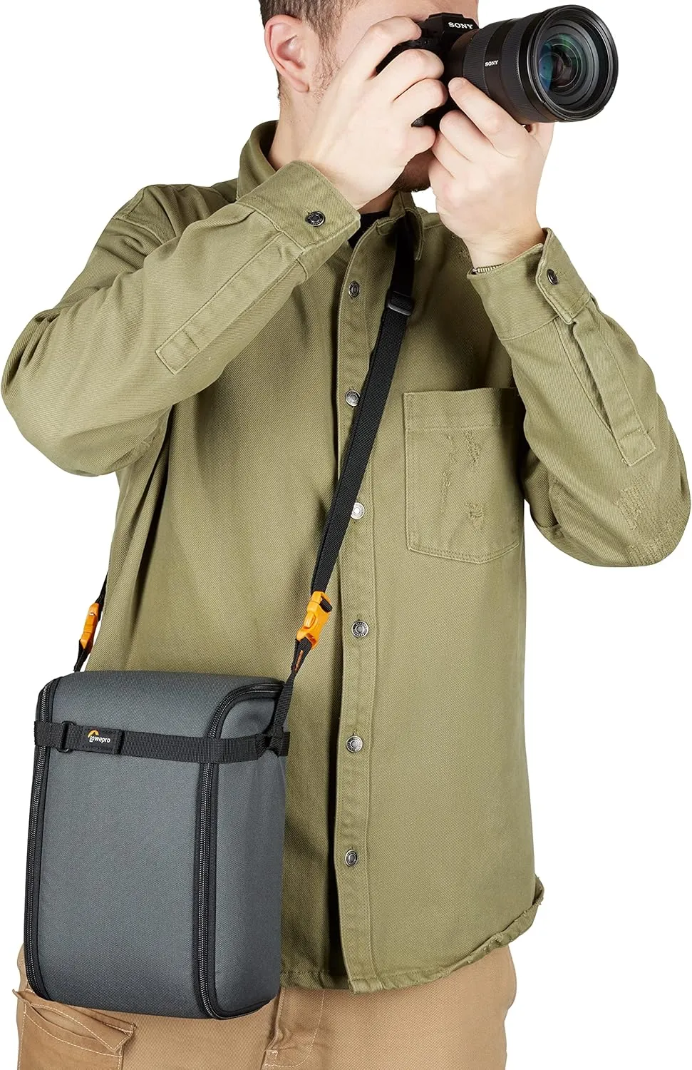 Lowepro Trekker Lite Bp 250, Camera Backpack, with Removable Camera Insert, with Accessory Strap System, Camer Bag for Mirrorless Camera, Compatible with Sony Alpha 7, Grey