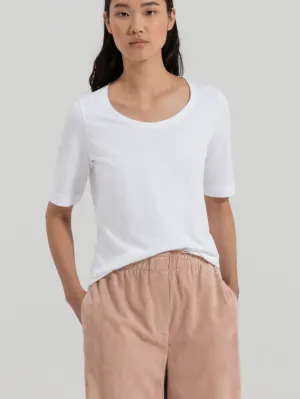 Luisa Cerano White Organic Cotton T-Shirt 358852 7723 0100