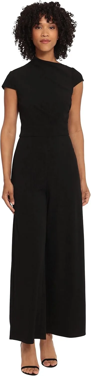 Maggy London womens High Neck Jumpsuit Workwear Office Occasion Event Guest of