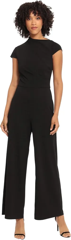 Maggy London womens High Neck Jumpsuit Workwear Office Occasion Event Guest of
