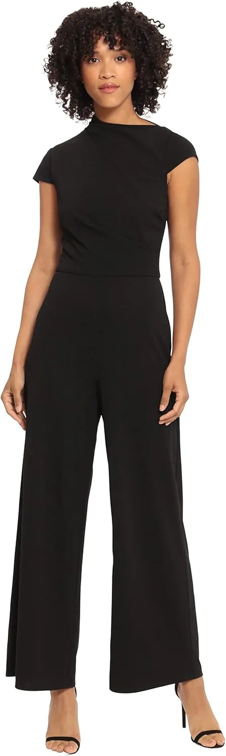 Maggy London womens High Neck Jumpsuit Workwear Office Occasion Event Guest of