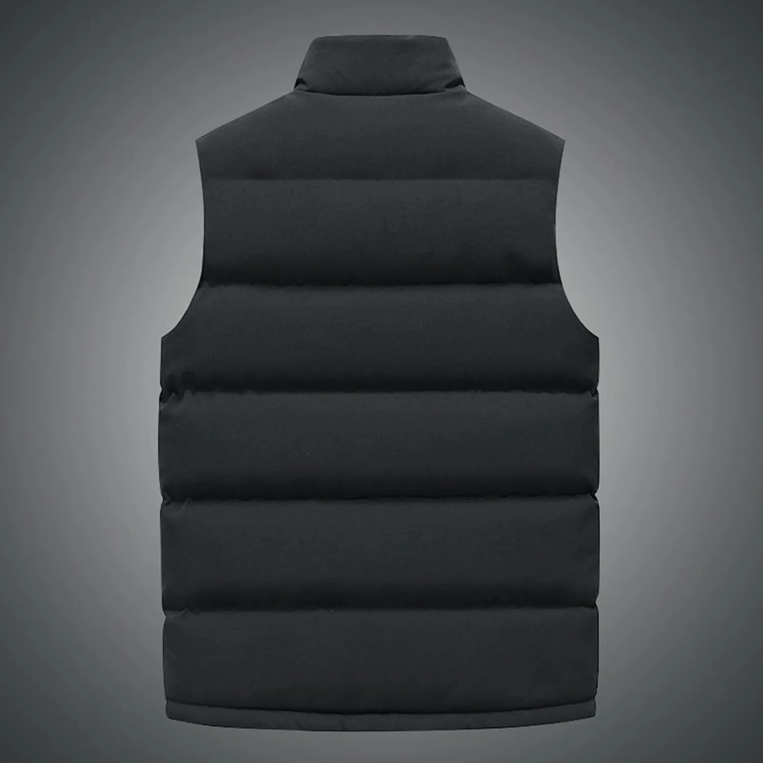 Mens Outdoor Vest Padded Puffer Vest Plus Size Lightweight Down Jacket Sleeveless Zip Up Quilted Gilet Jacket Outwear