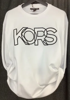 Michael Kors CR150KB5 Sketch Crew Sweatshirt White 100