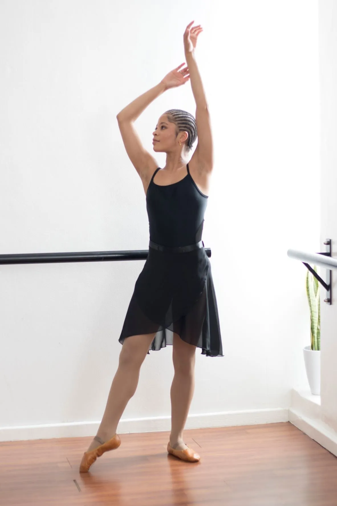 Mid-Length Chiffon Ballet Skirt - (SKTC)