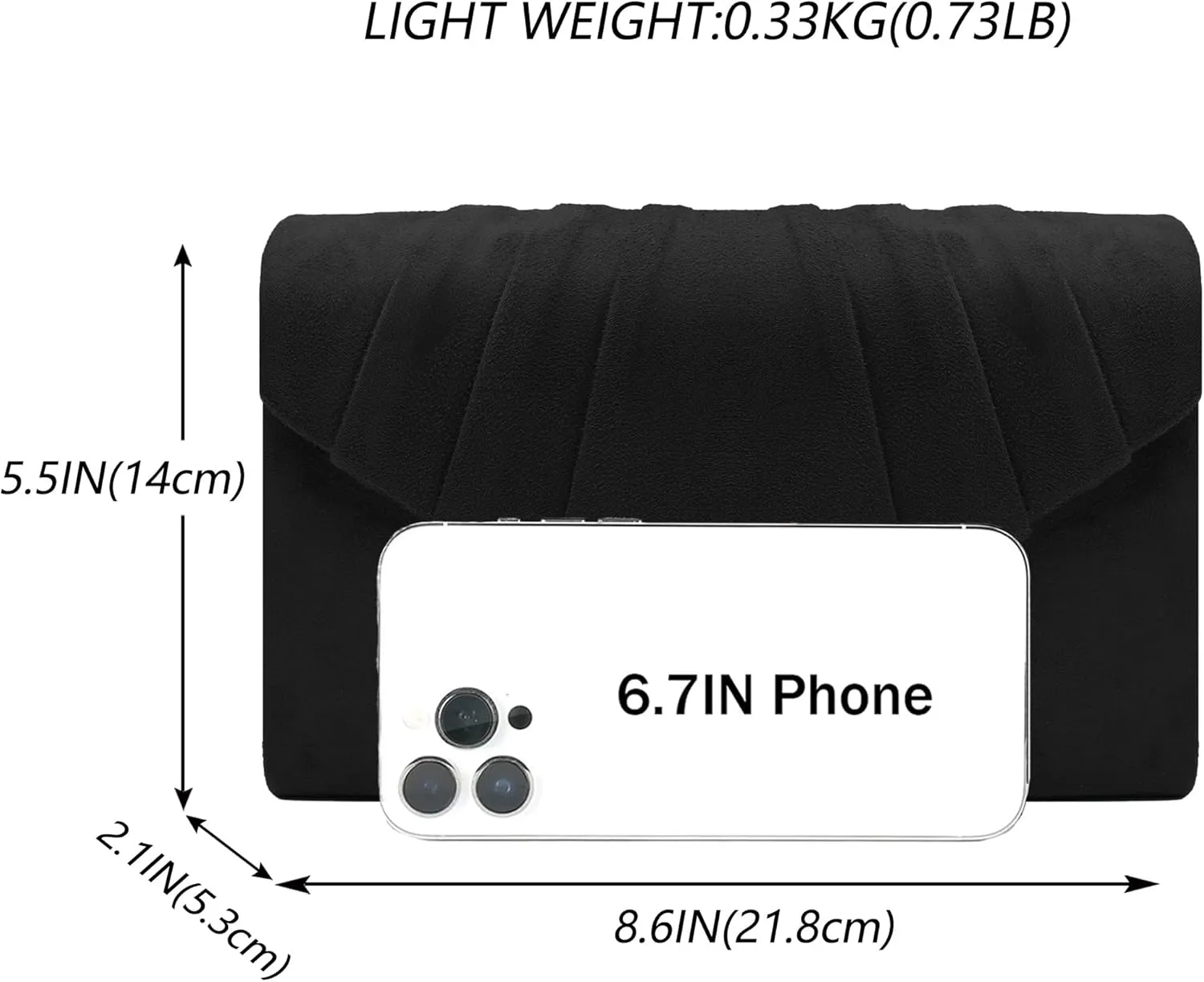 Milisente Clutch Purses For Women Formal Pleated Evening Bag Bridal Evening Clutch Bag