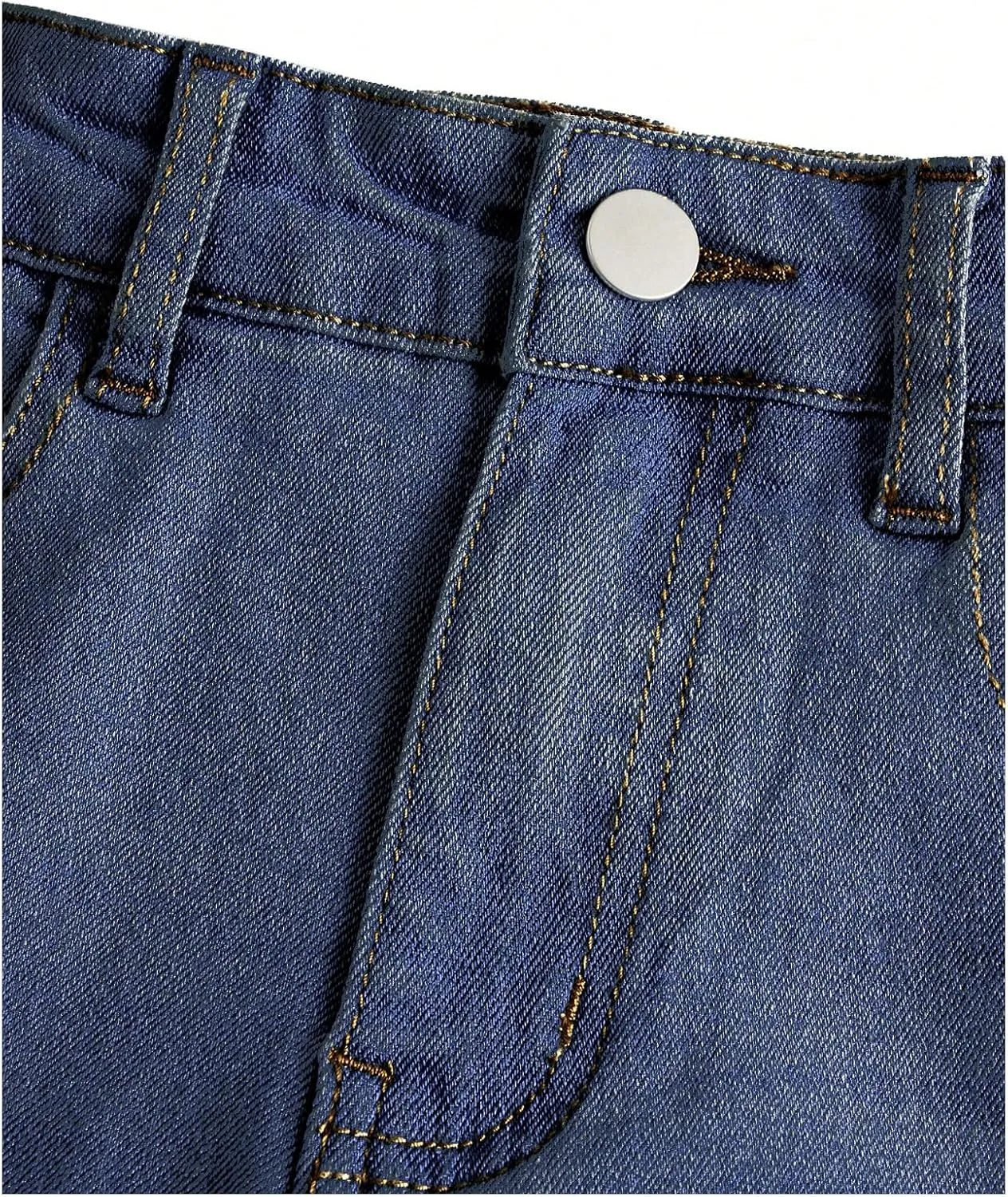 Milumia Girl's Ripped Flare Bell Bottom Jeans High Waist Denim Pants with Pockets