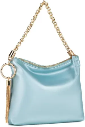 MKF Collection Shoulder Bag for Women, Vegan Leather Handbag Top-Handle Hobo Bag Purse Chain Strap By Mia K