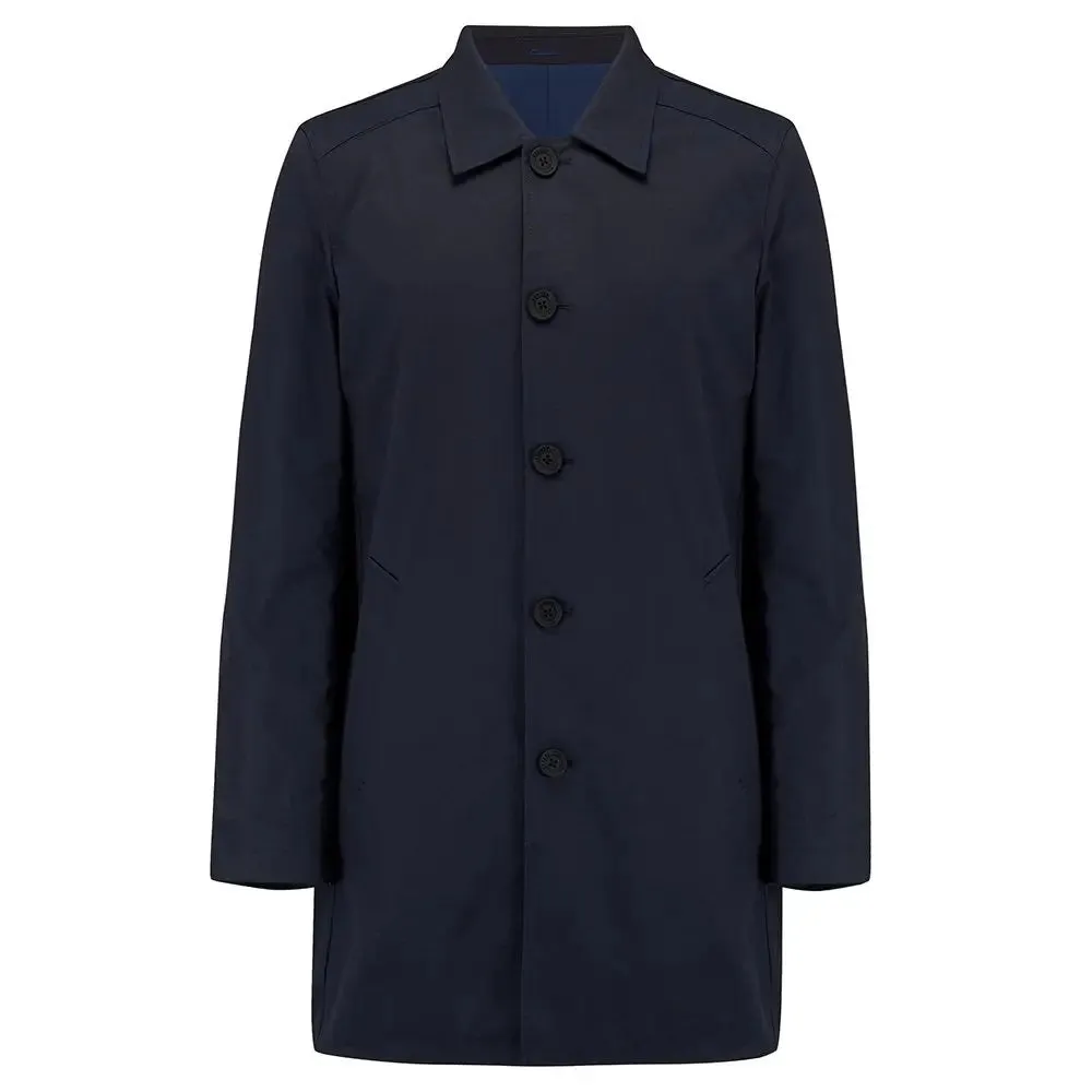 Montague Reversible Mac Jacket - Blue / Navy