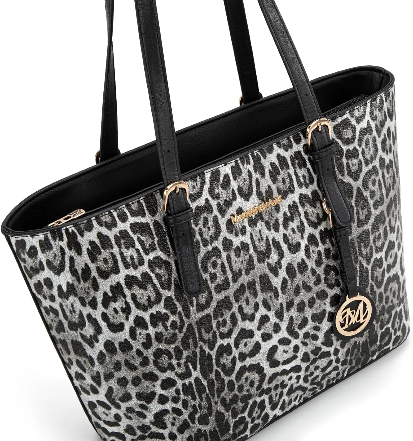 Montana West Purses for Women Tote Bag 3Pcs Set Leopard Print Satchel Handbags