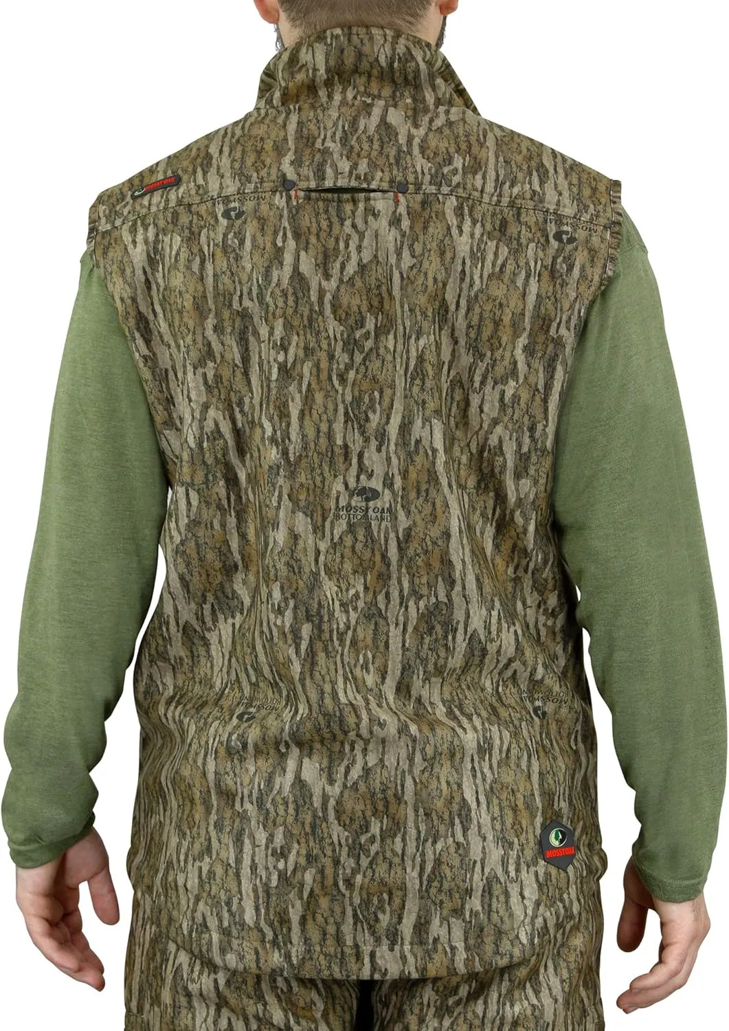 Mossy Oak Sherpa 2.0 Fleece Lined Camo Hunting Vest for Men, Camouflage Clothing