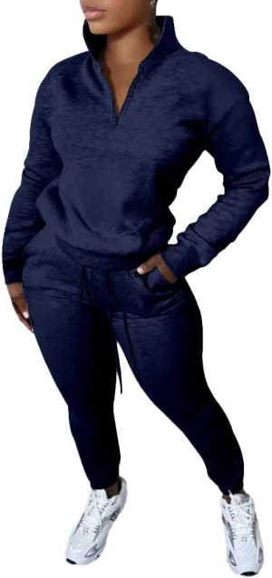 Nimsruc 2 Piece Outfits for Women Casual Pullover Sweatsuits Tracksuits Joggers Pants sets
