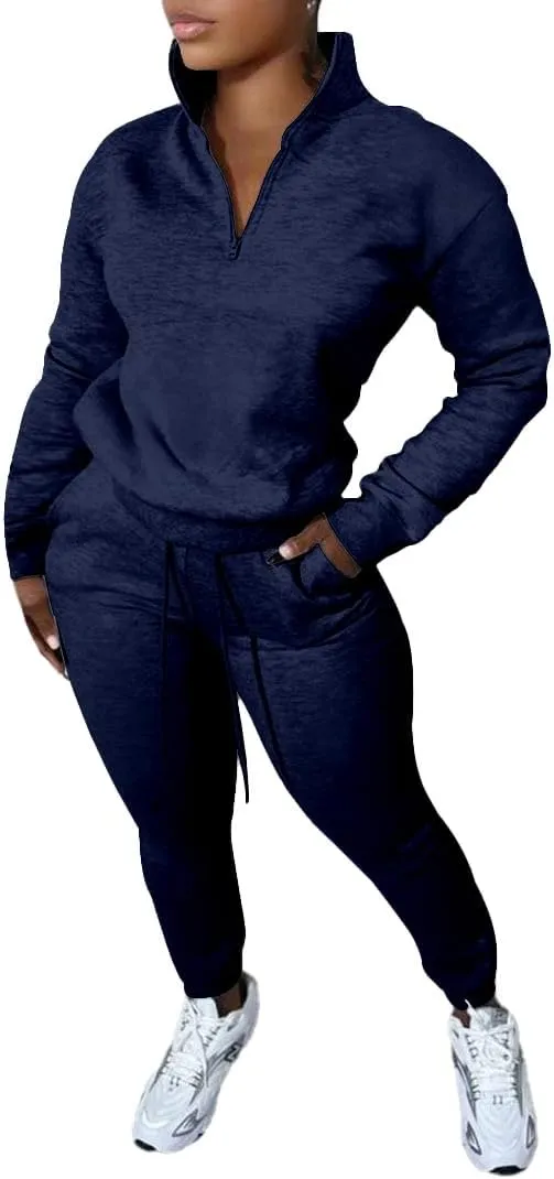 Nimsruc 2 Piece Outfits for Women Casual Pullover Sweatsuits Tracksuits Joggers Pants sets