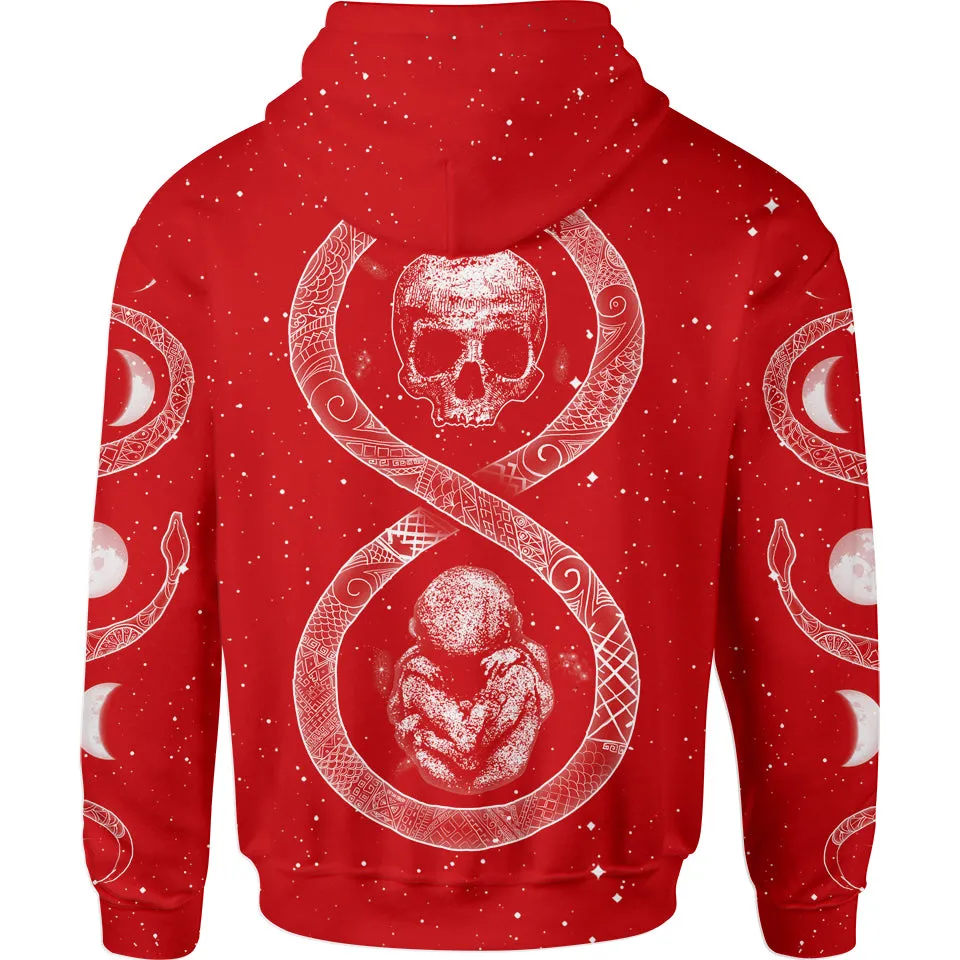 Ouroboros Zip Hoodie - Red Edition