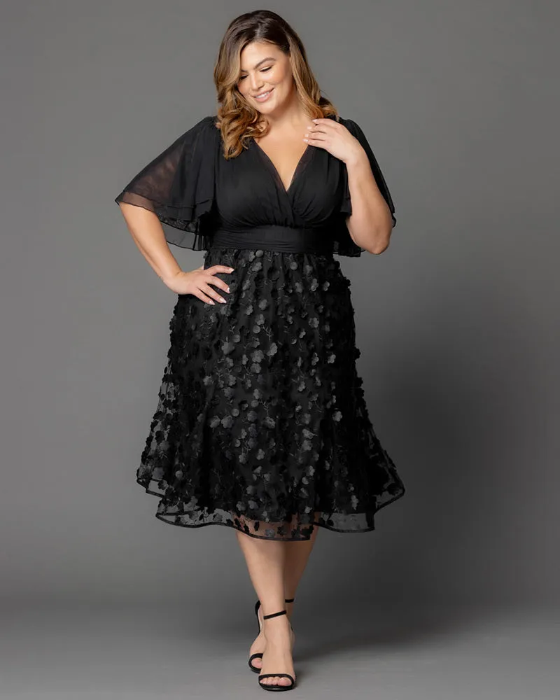 Pretty Petals Mesh Cocktail Dress