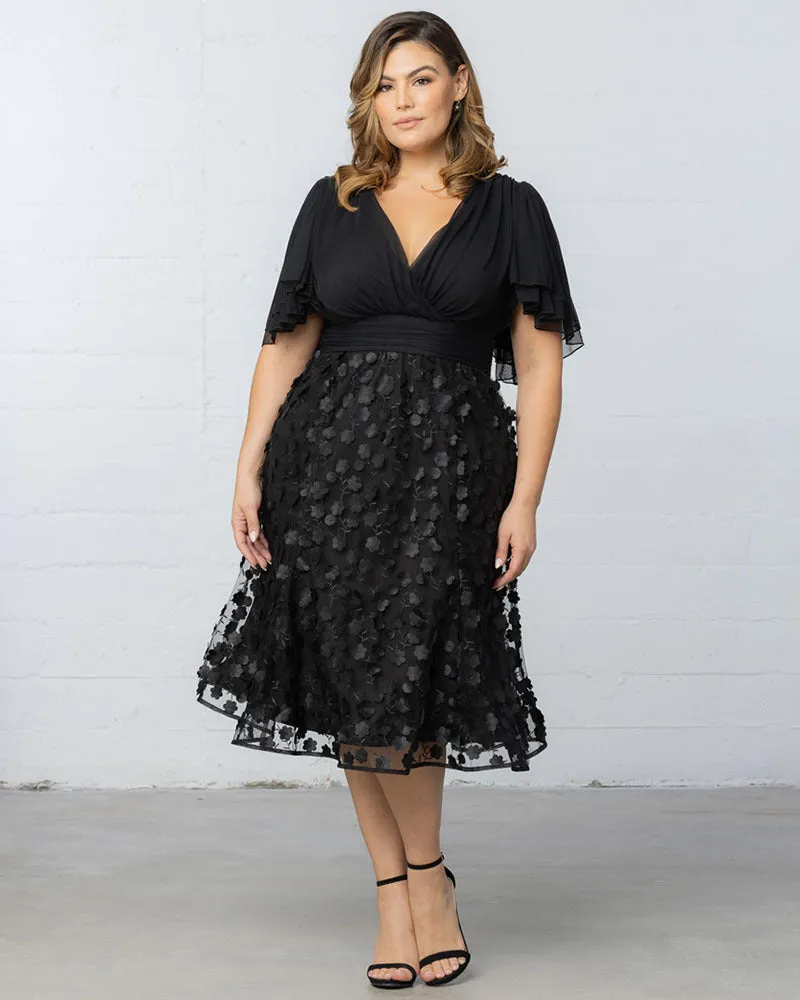 Pretty Petals Mesh Cocktail Dress