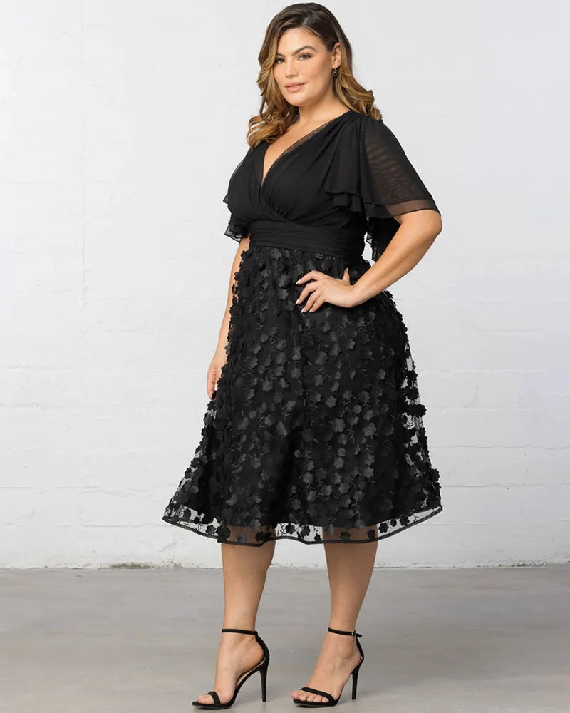 Pretty Petals Mesh Cocktail Dress